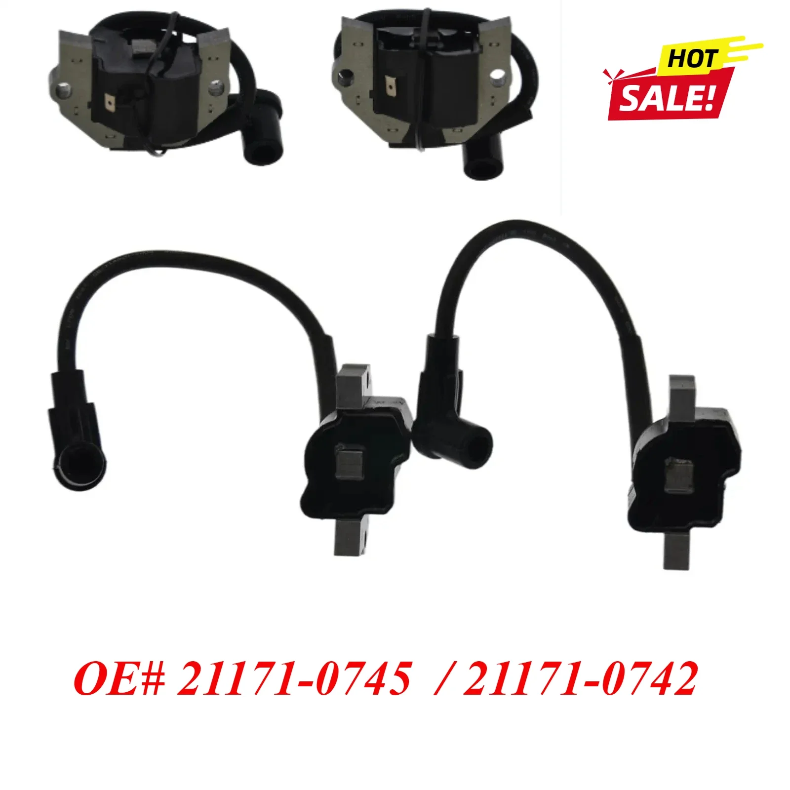 

2 pcs Ignition Coil 21171-0745 Components Fits for Kawasak FH661V FH601V