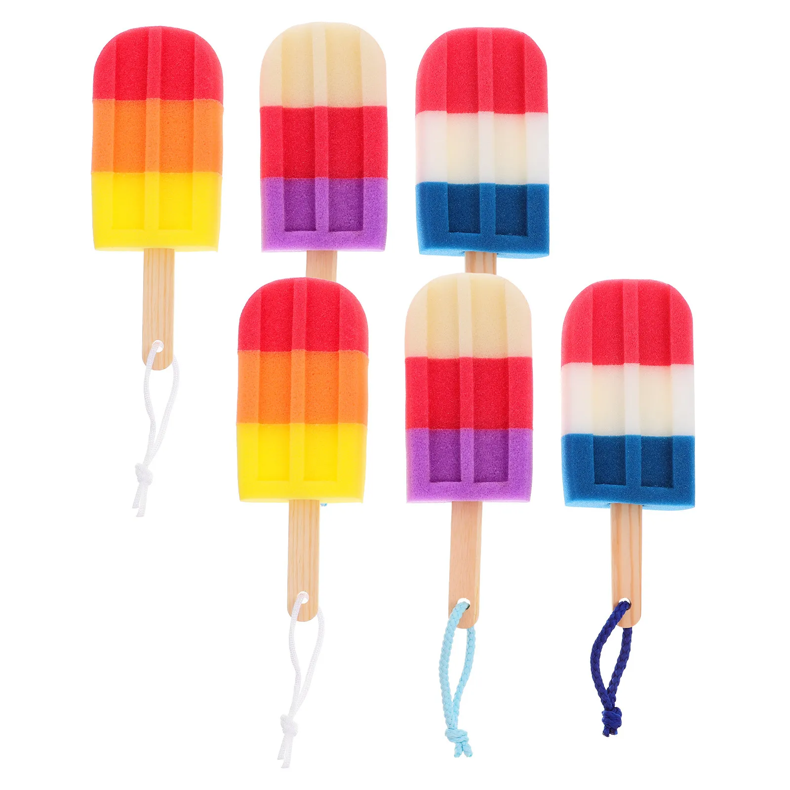 

Набор из 6 штук: Легкие портативные отшелушивающие губки-мочалки для душа и ванны, инструмент для очищения кожи