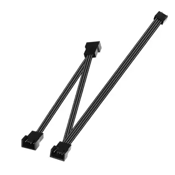 Angitu 1x2x 3x 4x 5x 6x4pin prodlužovací kabel pro ventilátory, 4pinový prodlužovací kabel pro chladič CPU PWM, samec-samice, napájecí kabel pro ventilátory 8 nejlepší prodej 6pinový rozbočovač ventilátorů - №2