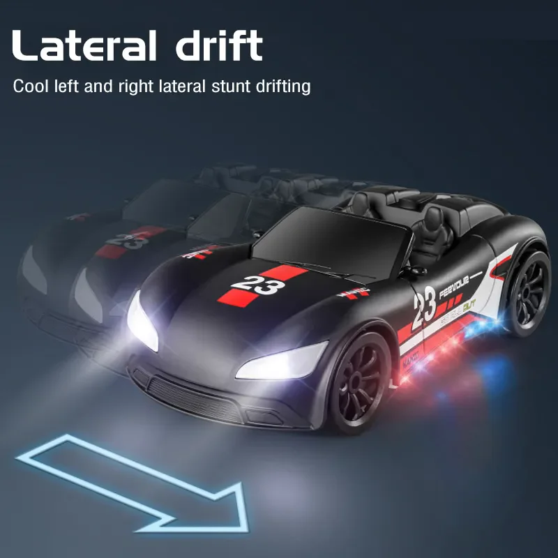 Fernbedienung Cabrio Auto Spielzeug elektrische Rennwagen LED Licht simuliert Sound Spray Funktion wiederauf ladbare Batterie