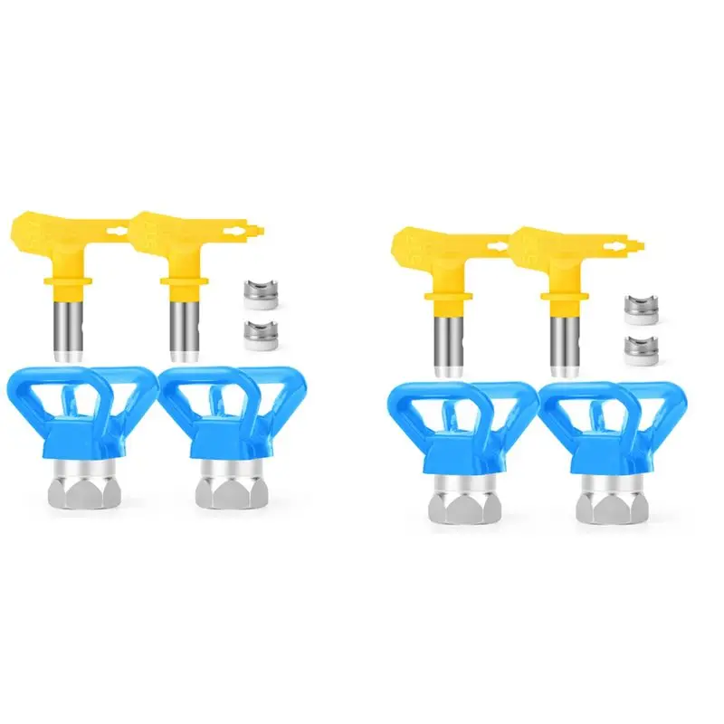 

AT63-8Pcs Airless Paint Nozzles Set,Reversible Spray Tips Airless Paint Sprayer Nozzle Tips Airless Sprayer Spraying Machine