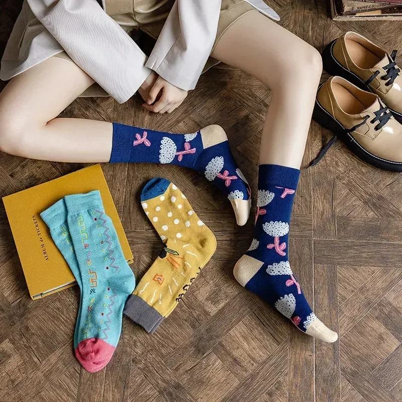 Chaussettes tube en coton japonais, nouvelle version coréenne, tendance, personnalité, net, rouge