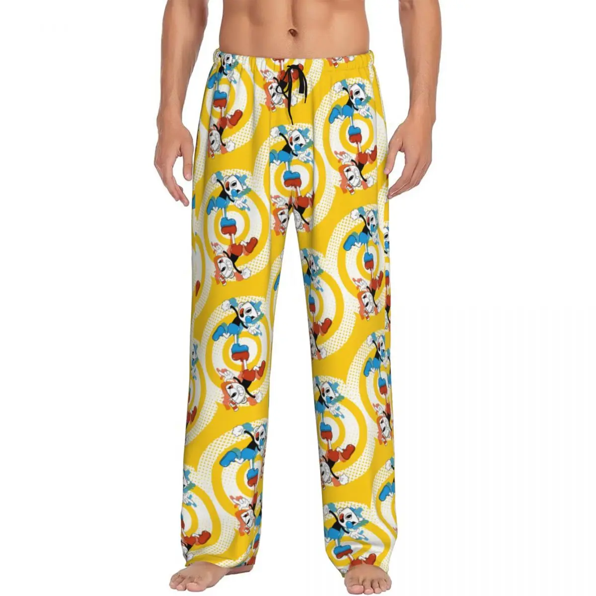 

Мужские пижамные штаны Cuphead And Mugman на заказ с принтом аниме-игры, одежда для сна, низ с карманами