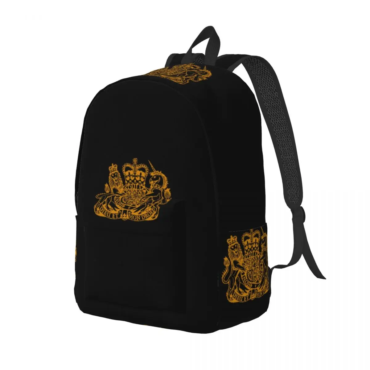 

Elizabeth II Royal Coat Of Arms Emblem Backpack Daypack Large Capacity Children BookBag School Bag Shoulder Bags for Men Women