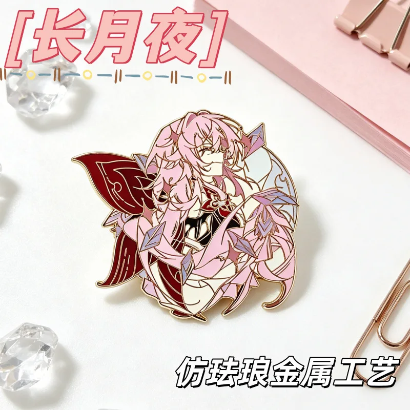 Tsukiuta Yoru Nagatsuki Metal Badge Brooch Fan Made Anime Game Cosplay Niche Design Collectible Gift