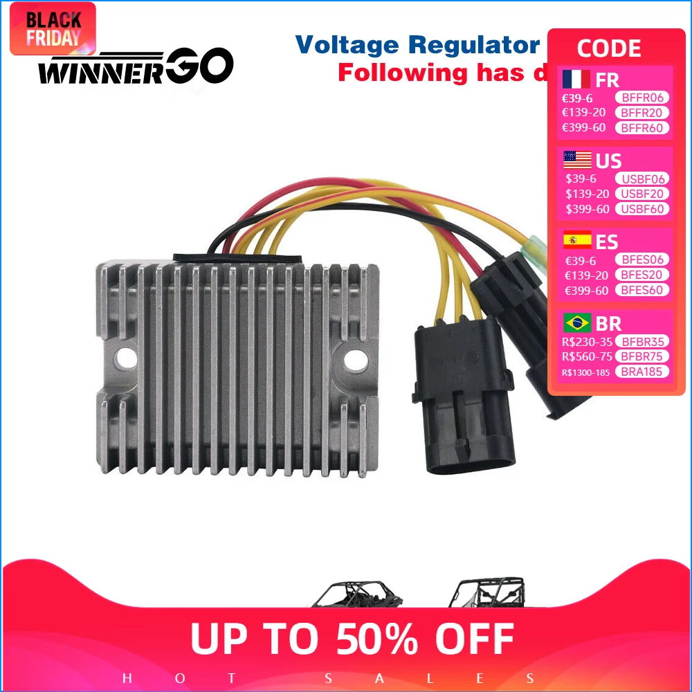 WINNERGO Voltage Regulator Rectifier For Polaris Sportsman 330 400 500 Trail Boss 330 2x4 Scrambler 500 Ranger 400 4012192