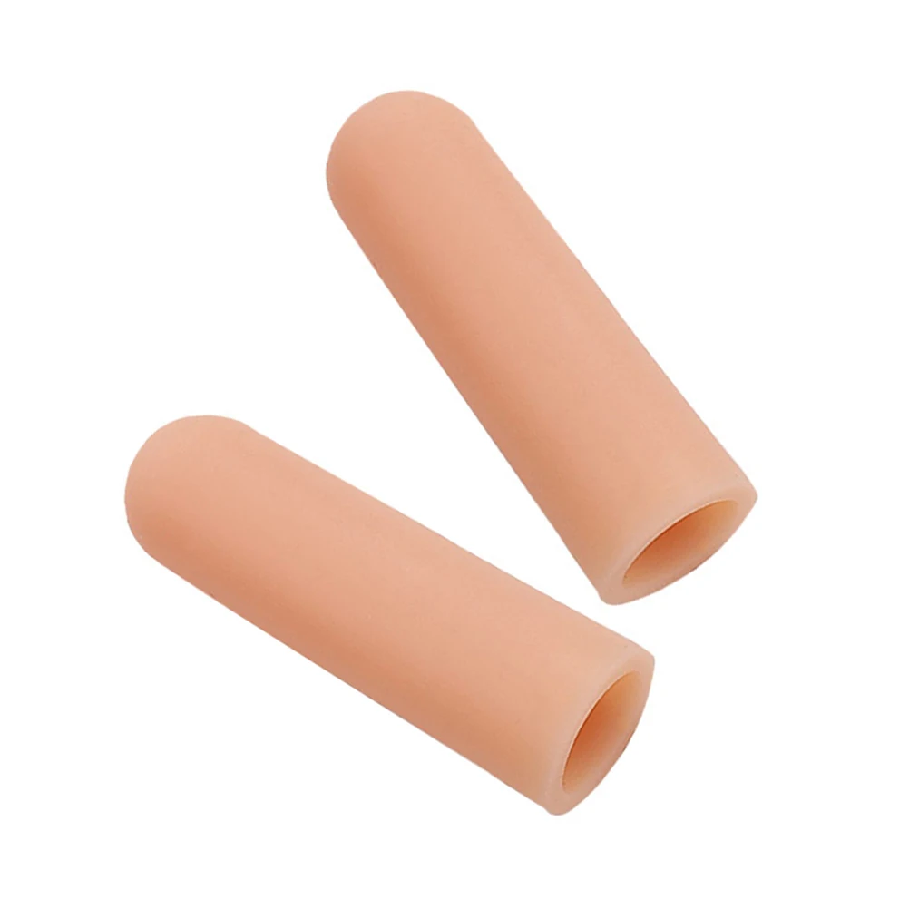 4 Uds tapas de Gel fundas protectoras separadores de Gel de sílice estuche de masaje protectores de dedos alivio del dolor herramientas para el cuidado de los pies