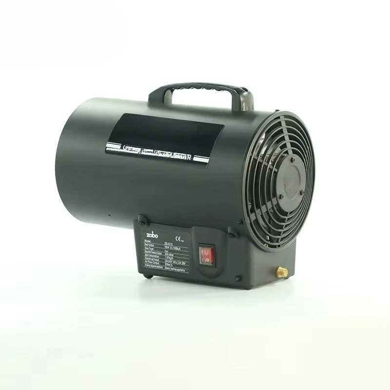 15KW Gas Brooder Forced Air Propane/LPG Industrial Greenhouse Garden Outdoor Portable Gas Fan Heater with Overheat protection
