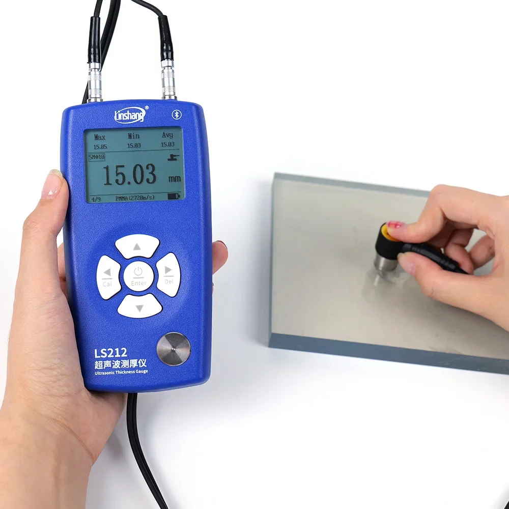 LS213 Digital Ultrasonic Metal Thickness Gauge Meter Through Coating Portable Tester Price Ultrasonic Thickness Meter For Metal