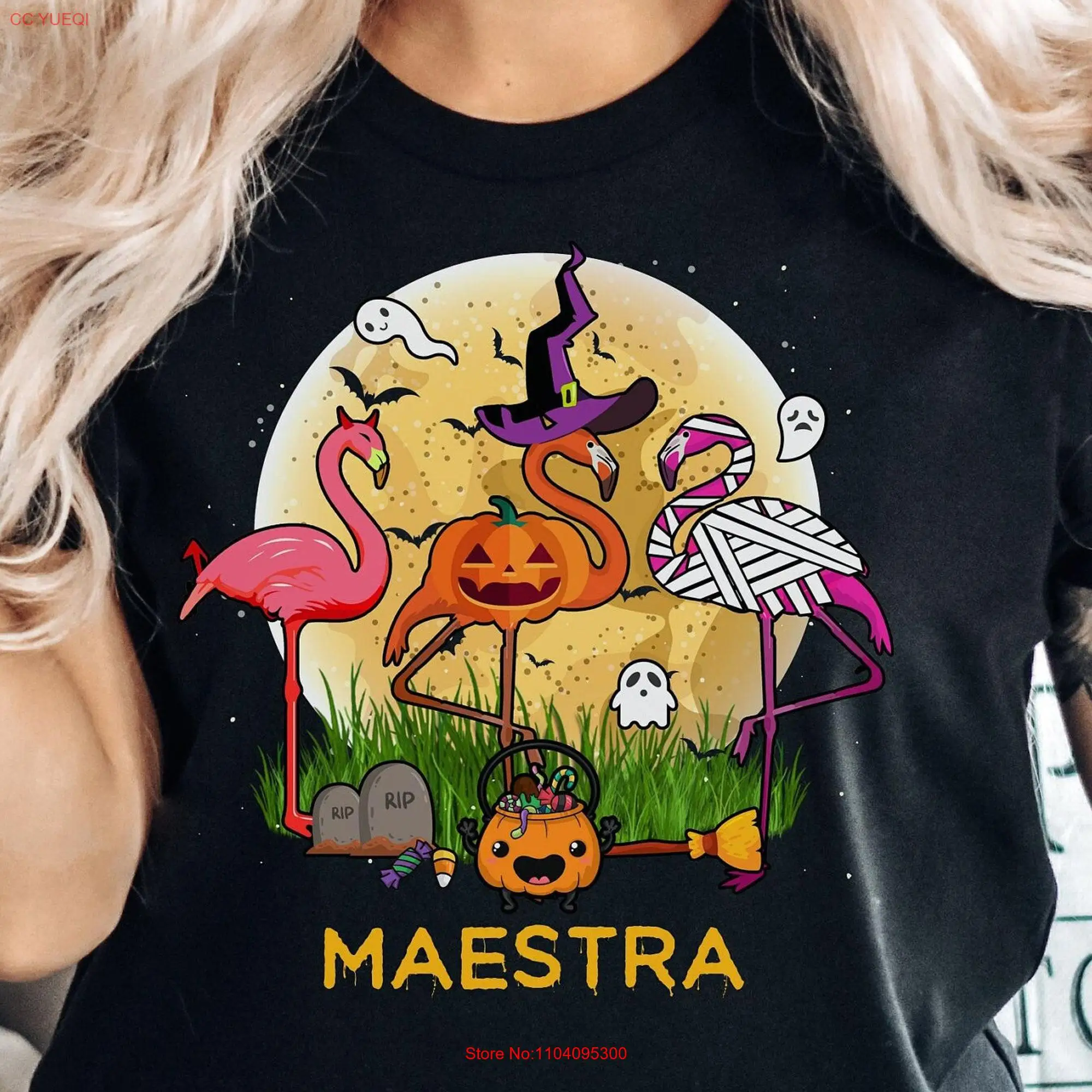 Maestra Halloween shirt hoodie sweaT T tank top gift Spanish teacher Bilingue long or short sleeves