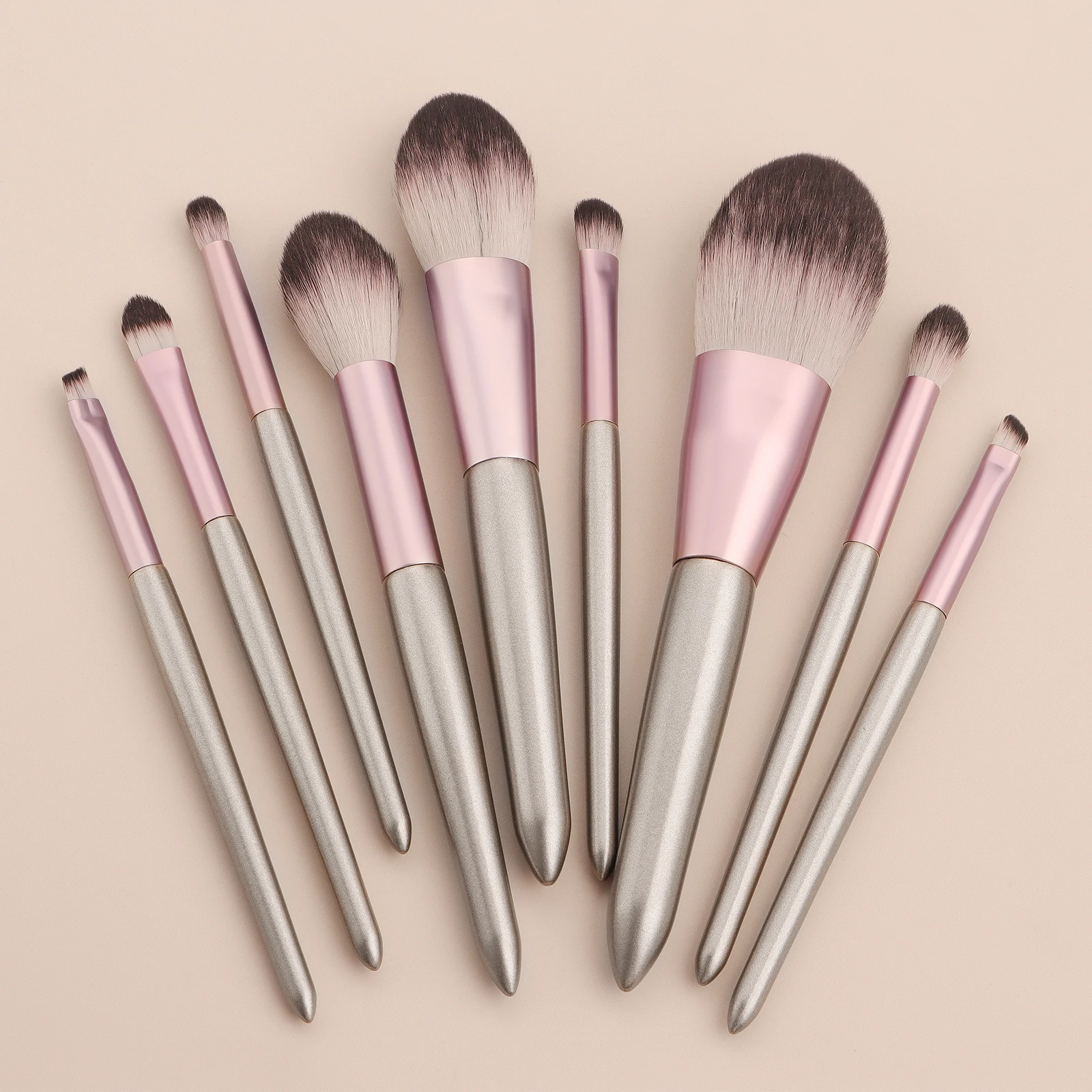 9Pcs 9Pcs Makeup Brush Set, Powder Blush Highlight Eyeshadow Detail Brushes for Full Face Eye Beginner Makeup - Aliexpress Deal