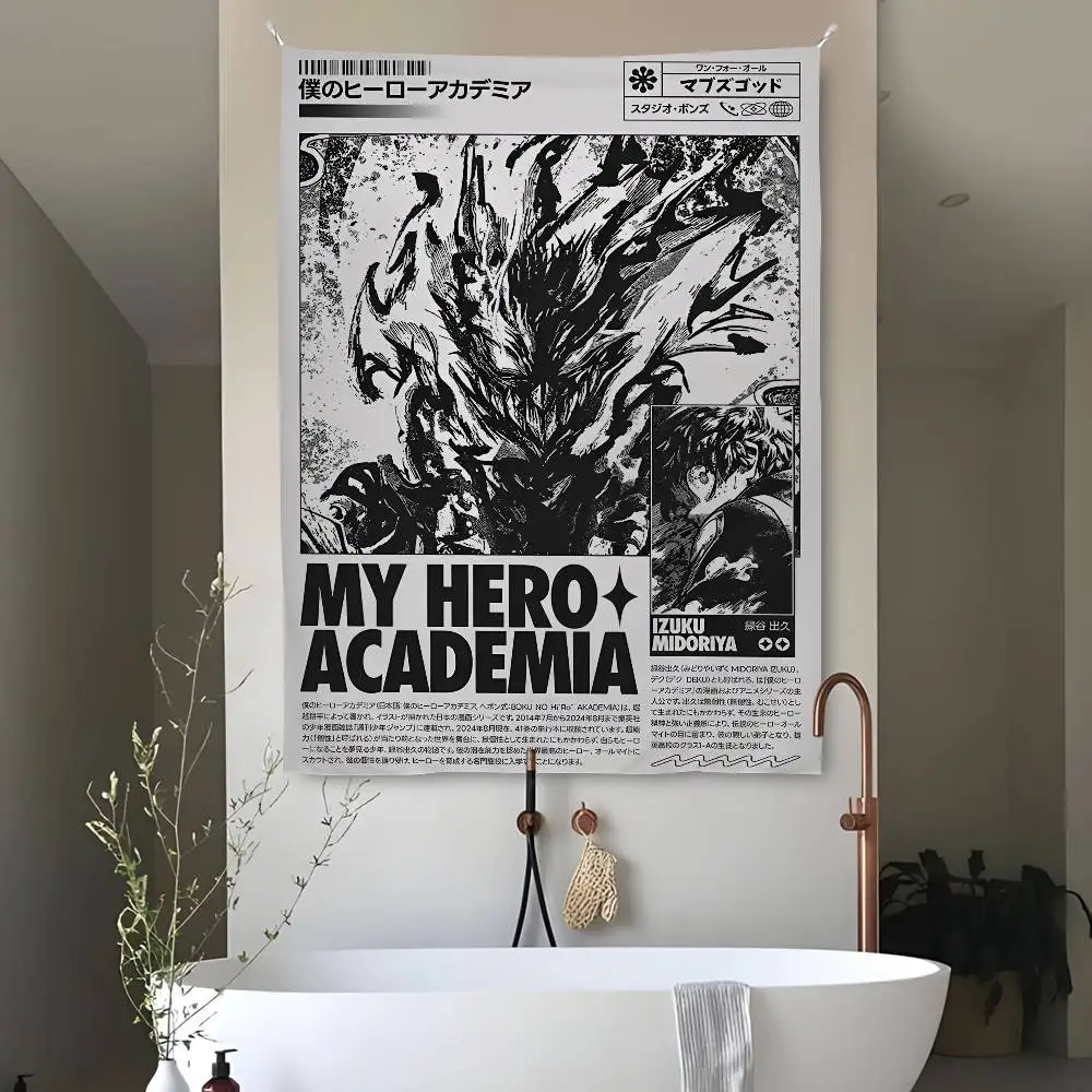 My Hero A-AcademiaS Tapestry Bedroom Living Home Decor Bar Outdoor Festival Wall Hanging Decoration Background Art Banner