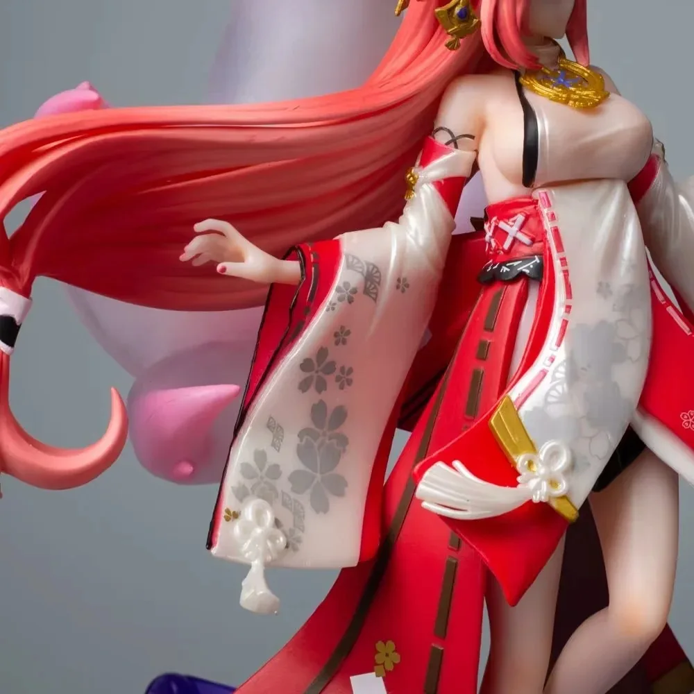 Dee Manshe Genshin Impact GK Temple Eight Gods Fox True Meaning Great Witch Handmade Animation Peripheral Model