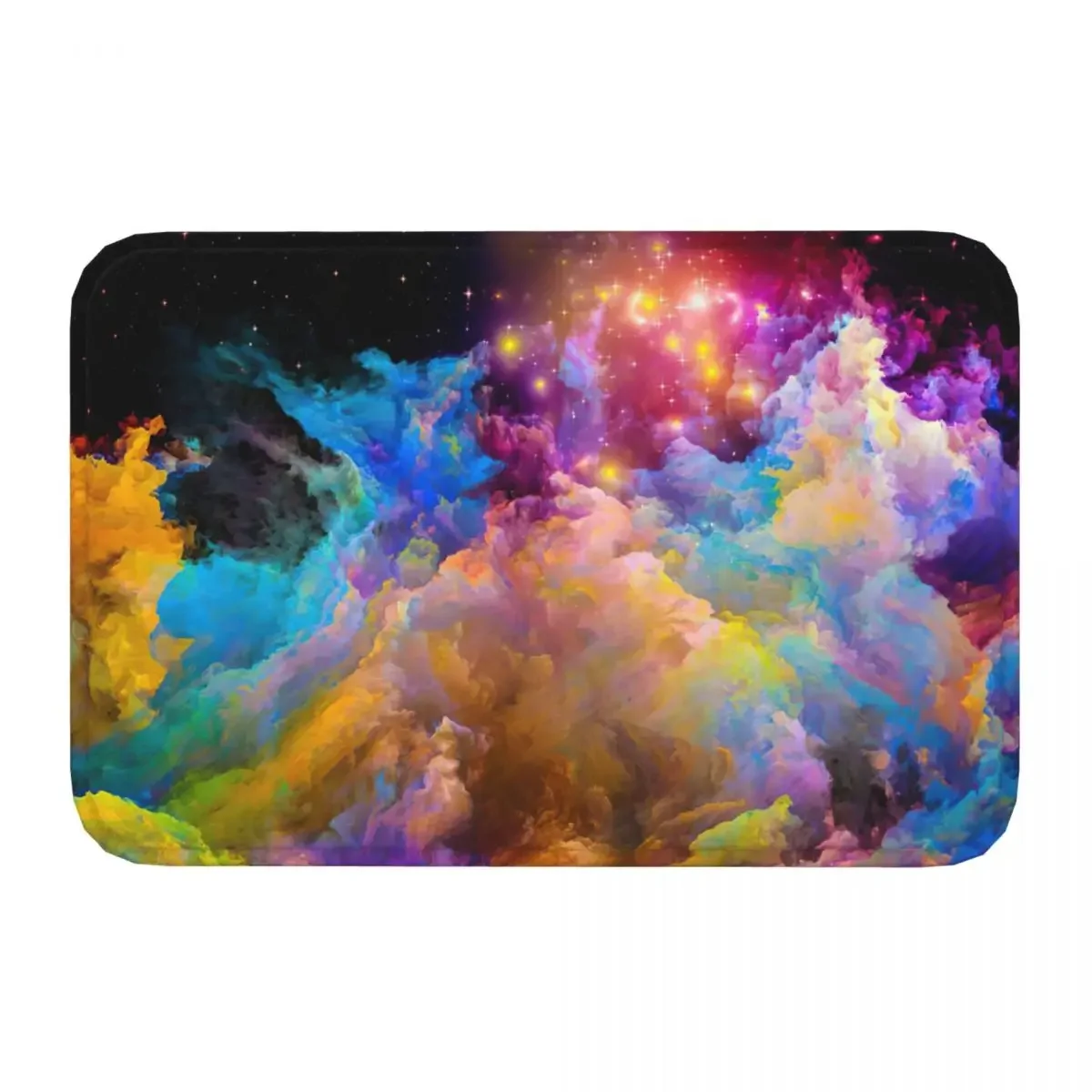 Bedroom Mat Color Explosion Rainbow Multicolored Abstact Colorful Art Rug Home Doormat Kitchen Carpet Decor