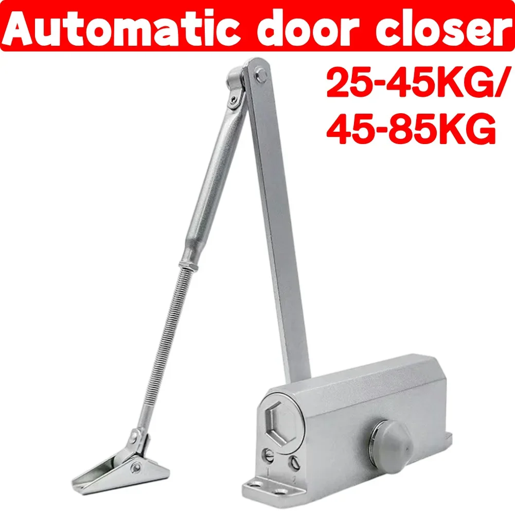 Adjustable Door Stopper Metal Spring Buffer Door Closer Versatile Mute Closing Door Tool for Residential Commercial Use