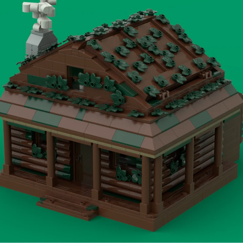 Modulares Stadtgebäude MOC Bausteine Holzhaus-Technologie Modulare Blöcke Geschenke Weihnachtsspielzeug DIY-Sets Montage