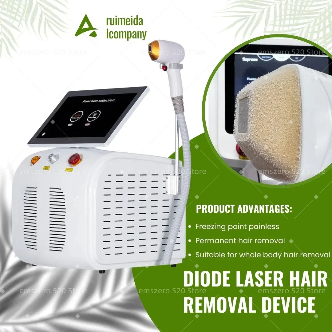 CE Certified 3000W High-Power Portable 808nm Diode Laser Hair Removal Machine for Effective Permanent Hair Reduction