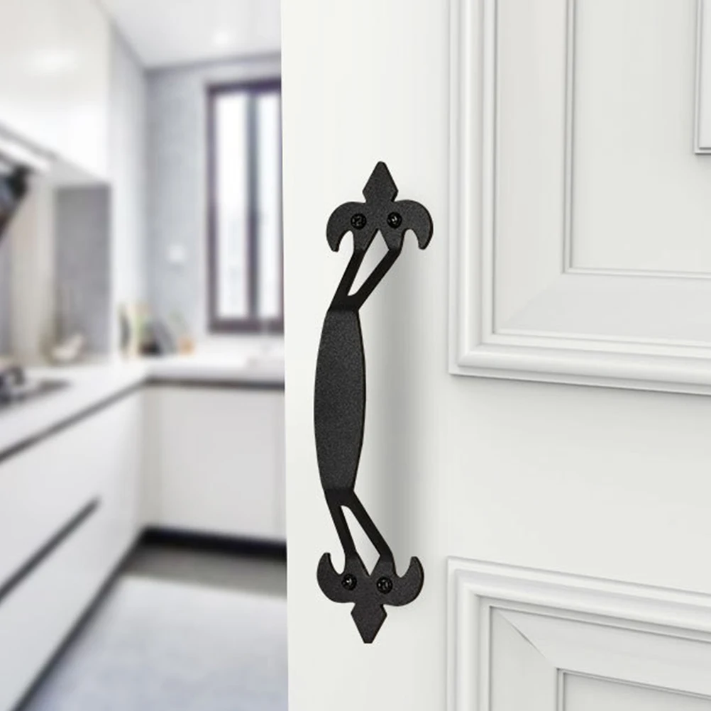 

2 set 2 Sets Sliding Door Handle Polished Steel Cabinet Door Pull Handle For Barn Cupboard Wardrobe Drawer Durable Easy Install