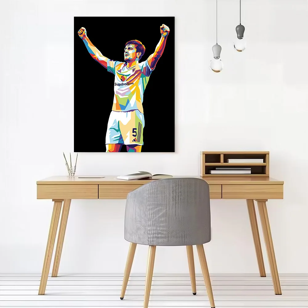 Harry Maguire Pop Art Style Poster Canvas Wall Art Personalized Print Modern Painting Perfect Gift for Room Ornaments Wand Deko