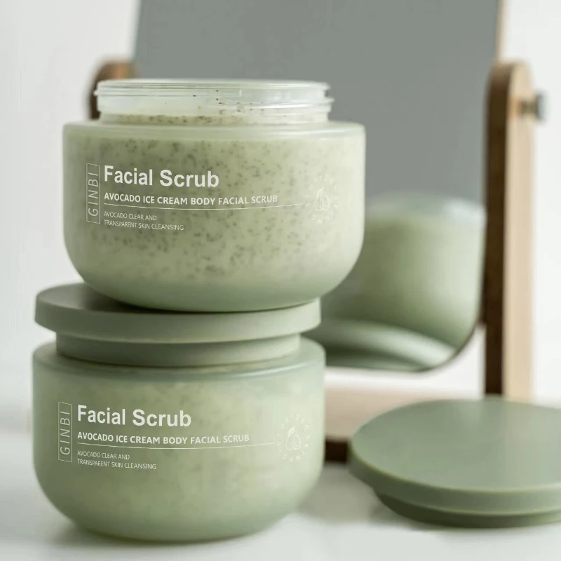 Avocado Body Scrub-Gentle Exfoliating Radiant Skin Care Removes Dead Skin Cells Nourishes and Boosts Natural Glow for SmoothSkin