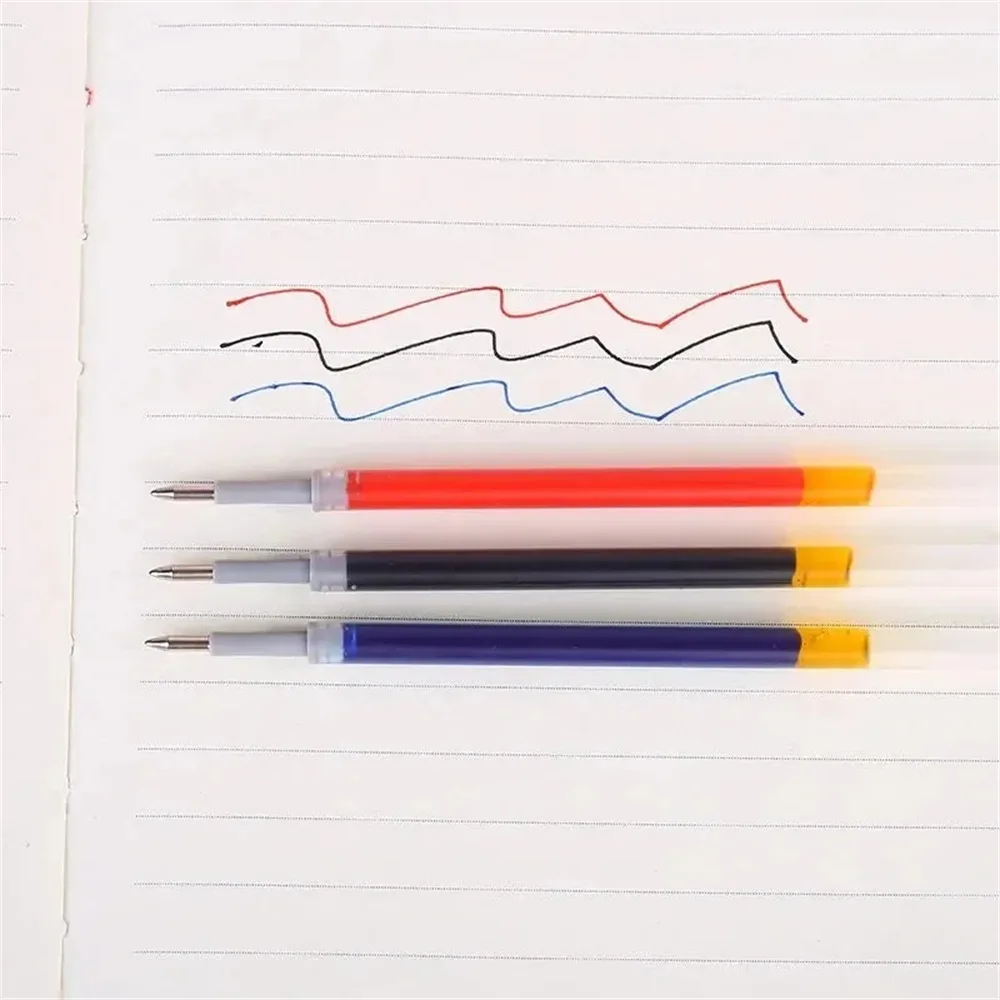 Bolígrafo retráctil de 23 piezas, bolígrafo de gran capacidad de 0,5mm, negro/rojo/azul, recambio reemplazable, material escolar