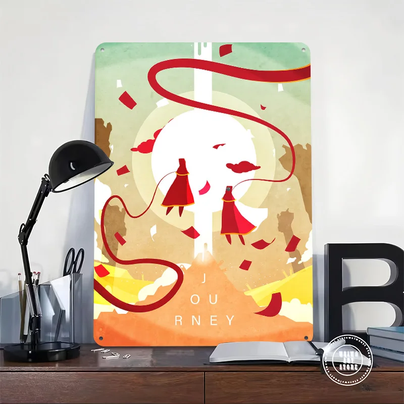 Journey Game Sportsmalist Art Printed Poster Customized Wall Art Retro Vintage Metal Tin Signs for Gamer Wand Deko Home Sign
