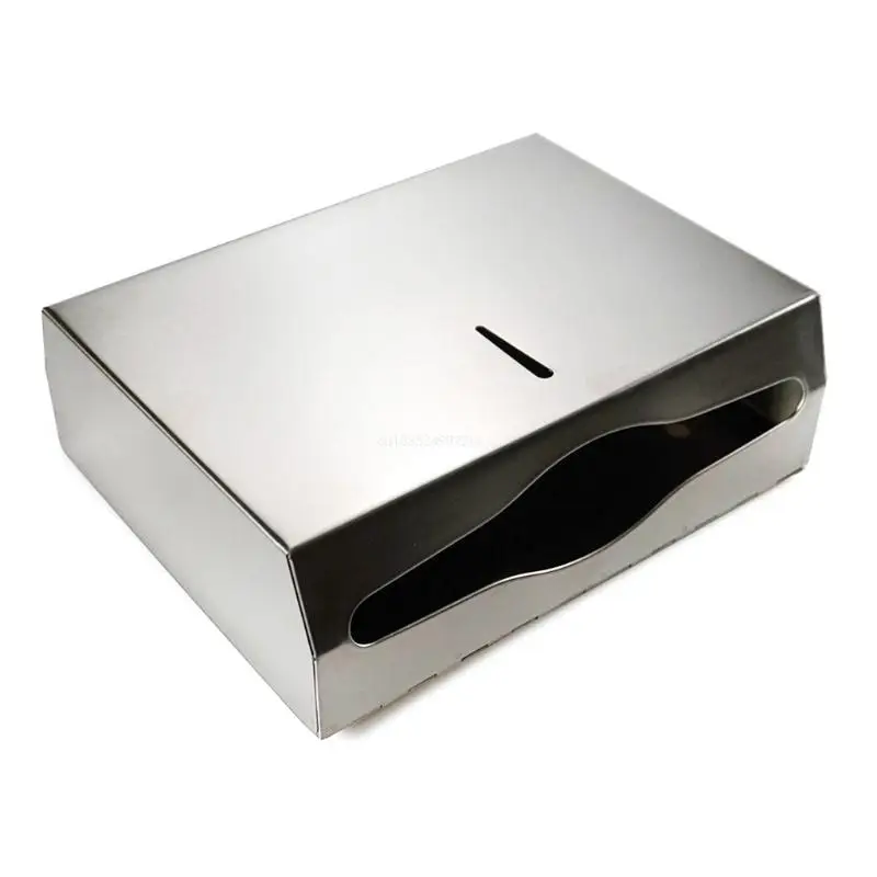 Wall-Mounted Paper Towel Dispenser Stainless Steel Large Capacity Bathroom Kitchen Tissue Holder Box with Lock Design