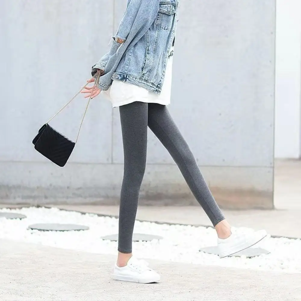 Zachte dunne damesleggings All Match Abdominale aanscherping Hoge taille Yogabroek Broek Naadloze slanke stretch cropped broek Gym