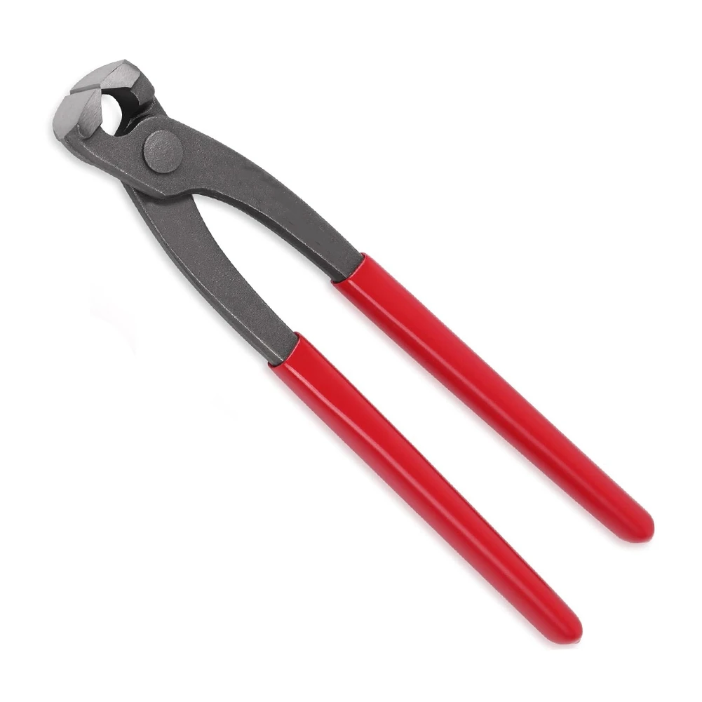 A45I 9 Inch Ear Clamp Plier, Carbon Steel Crimper Tool for Install Remove, Nail Puller Tool Pinch Clamp Pliers for Pipe Hose