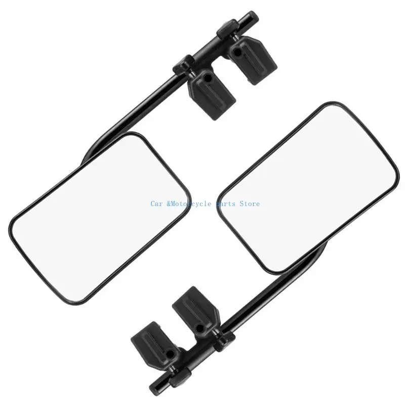 

Y9UC 360 Degree Adjustable Side Mirror Extenders for Towing Additional Mirror Caravans Rear View Mirror Exterior Wing Mirror