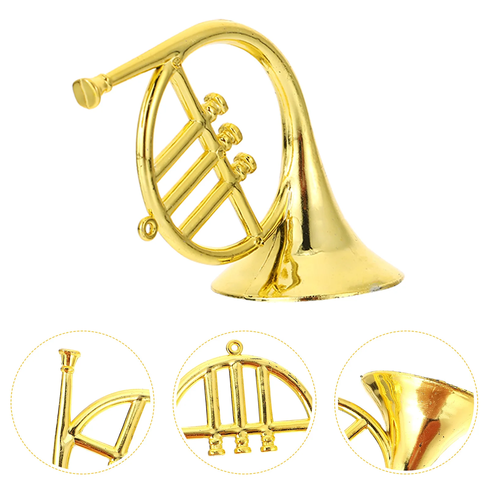 12-delig muziekinstrument model kerstboom ornamenten mini hanger plastic miniatuur festival kind zilver