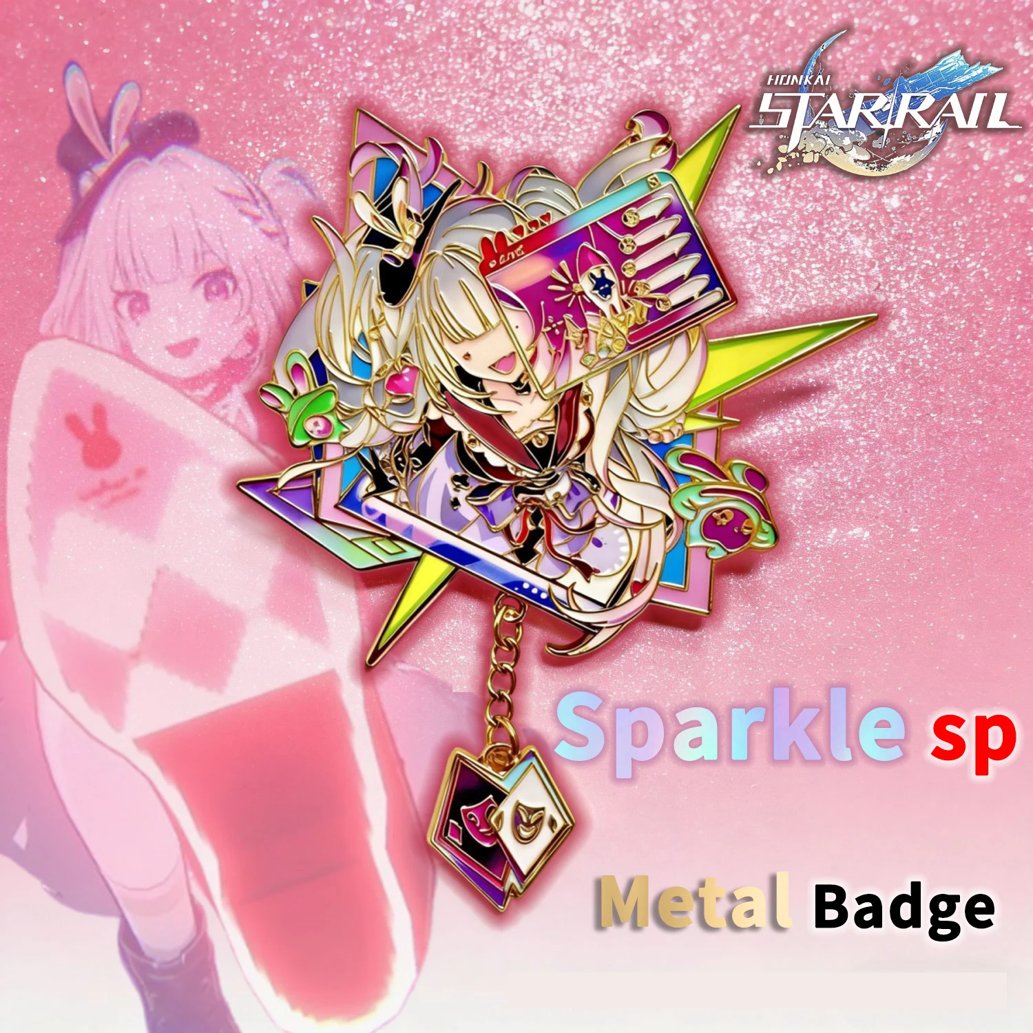 

New Game Sparkle sp Exclusive badge Cosplay Props Pendant Honkai Star Rail Anime Collection Metal Brooch Birthday Gifts