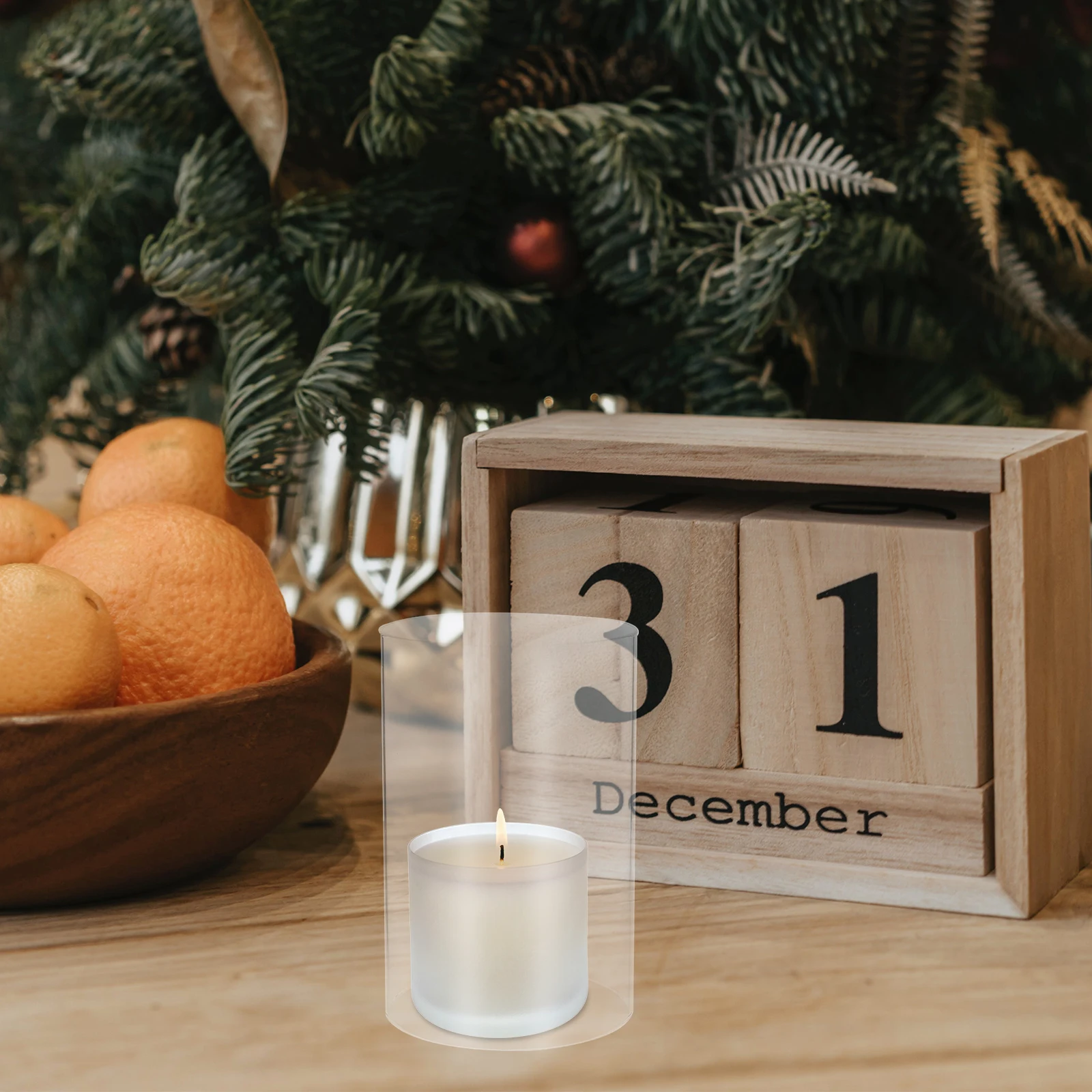 

2 Pcs Pedestal Covers Protector Cylinder Glasses for Candles Chimney Lamp Shade Tall