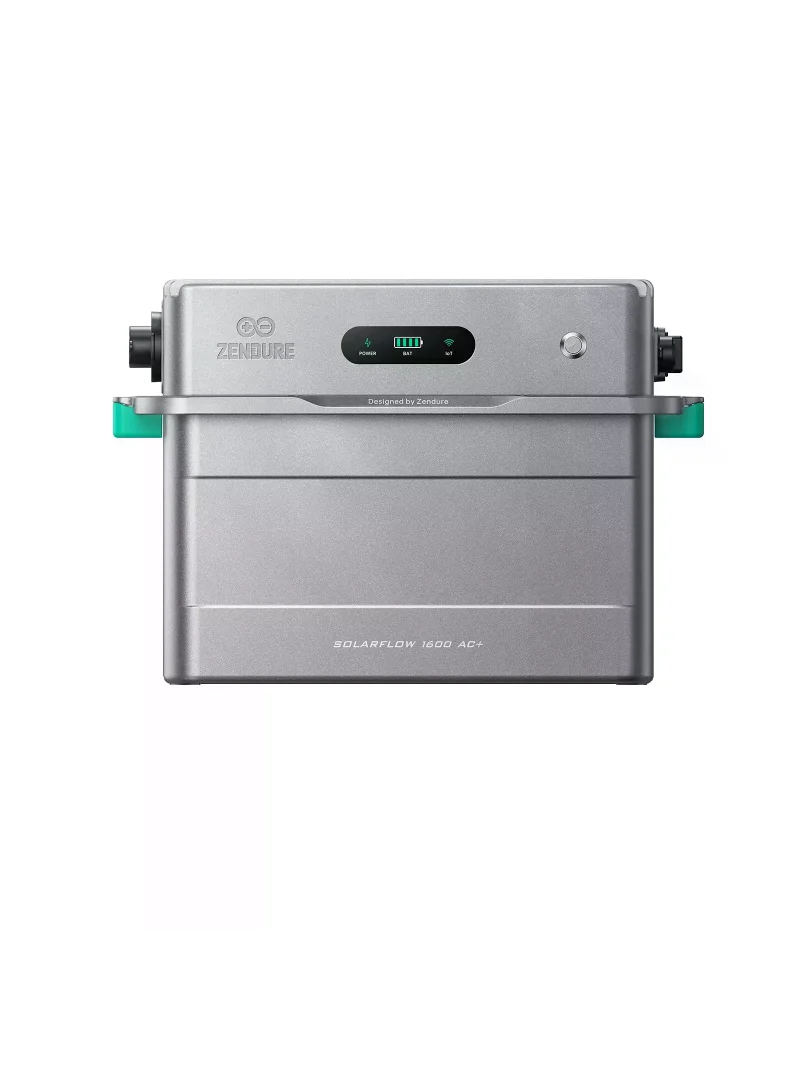 Zendure SolarFlow 1600 AC+ Balkonkraftwerk mit Speicher, 1600W Bidirektionale AC, 1600W Bidirektionale AC-Leistung, Erweiterbar auf 11,52kWh (bis zu 5 AB2000L Akkus), IP65, Plug & Play, für Zuhause,