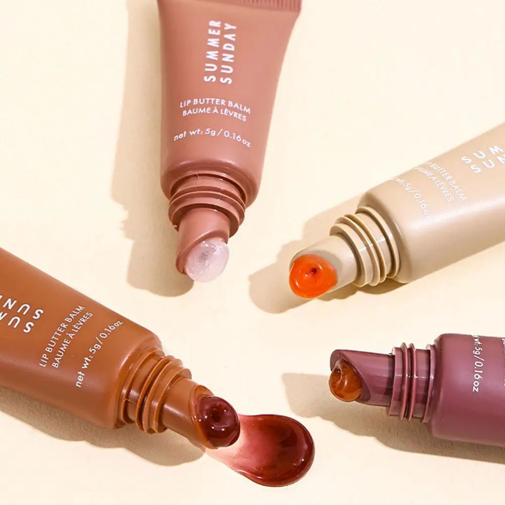 Summer Fridays 3D Hydration Mirror Lip Gloss 4-Color Set Locks In Moisture Moisturizes Fragrance Lip Balm Lightly Controls Oil