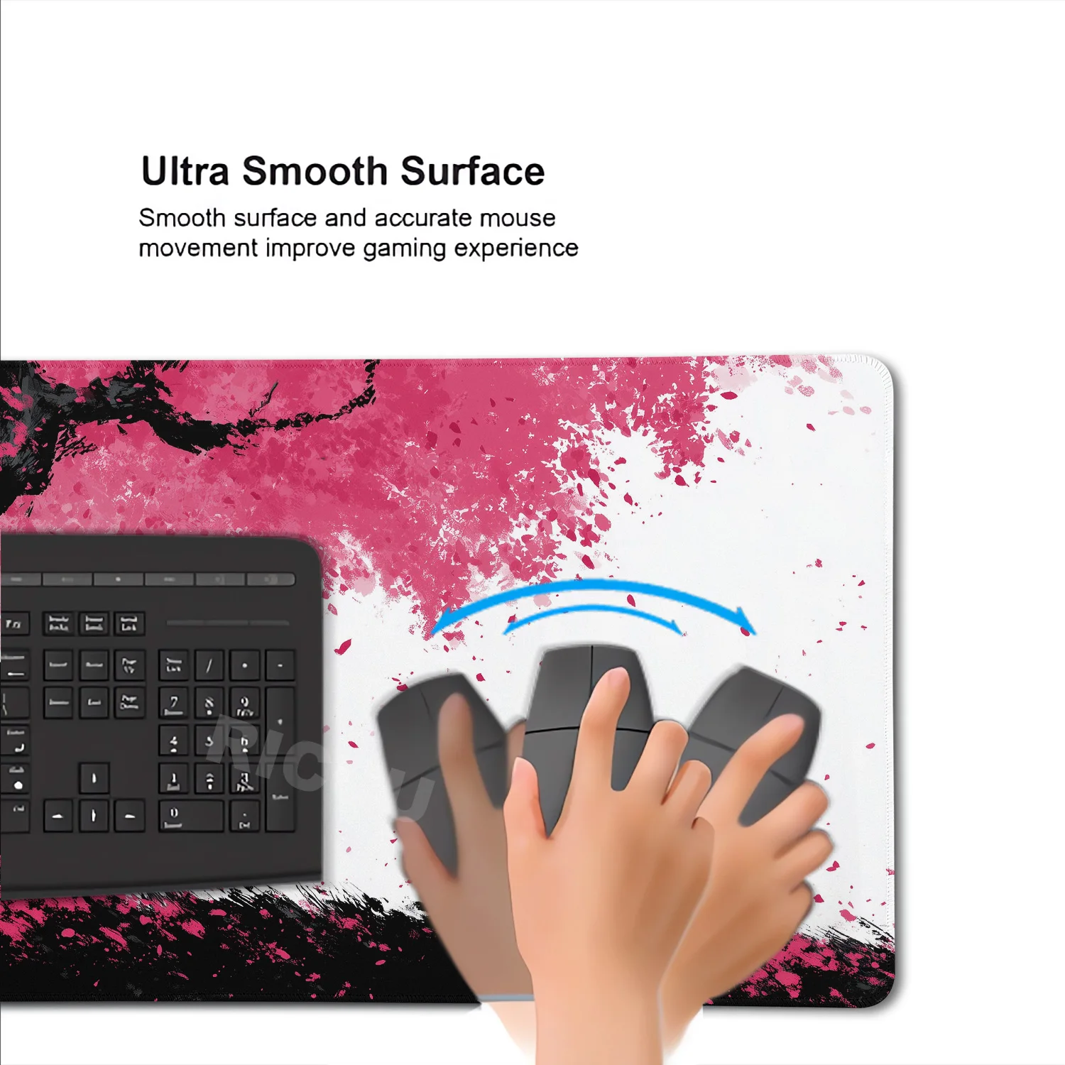 Black Ink White Samurai Warrior hero 900X400MM Mouse Pad accessories Gamer Keyboard Table carpet Office Gaming Laptop Desk Mat