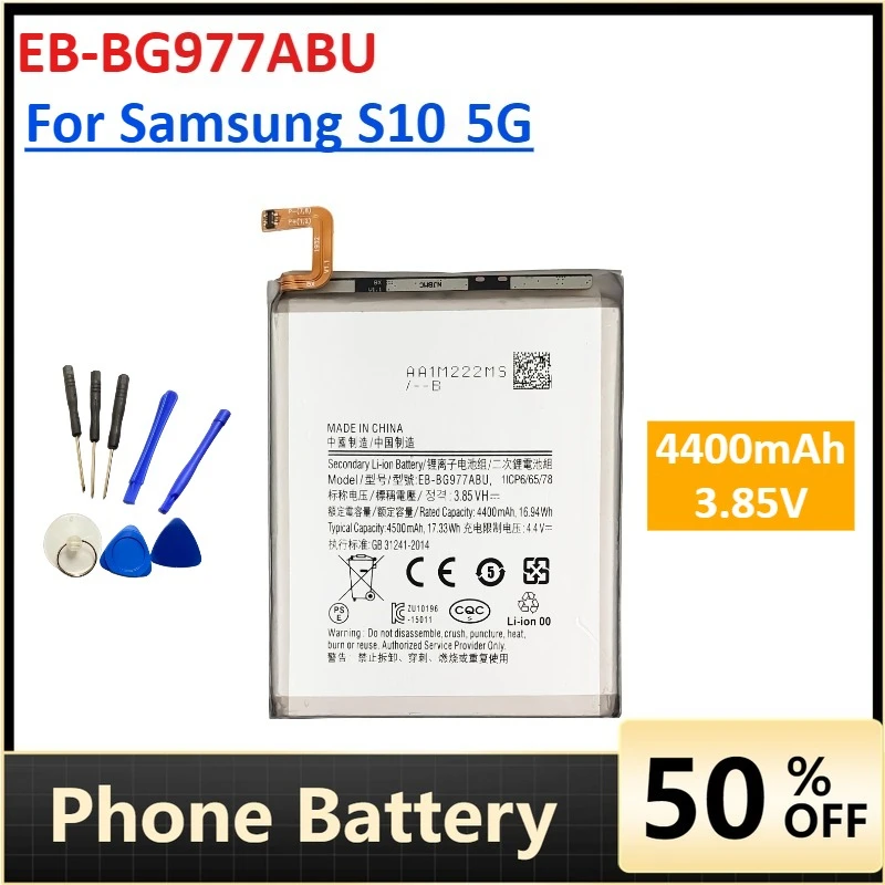 

High-Performance 3600mAh EB-BG977ABU Battery 3.85V for Samsung GALAXY S10 5G Replacement Mobile Phone Batteries