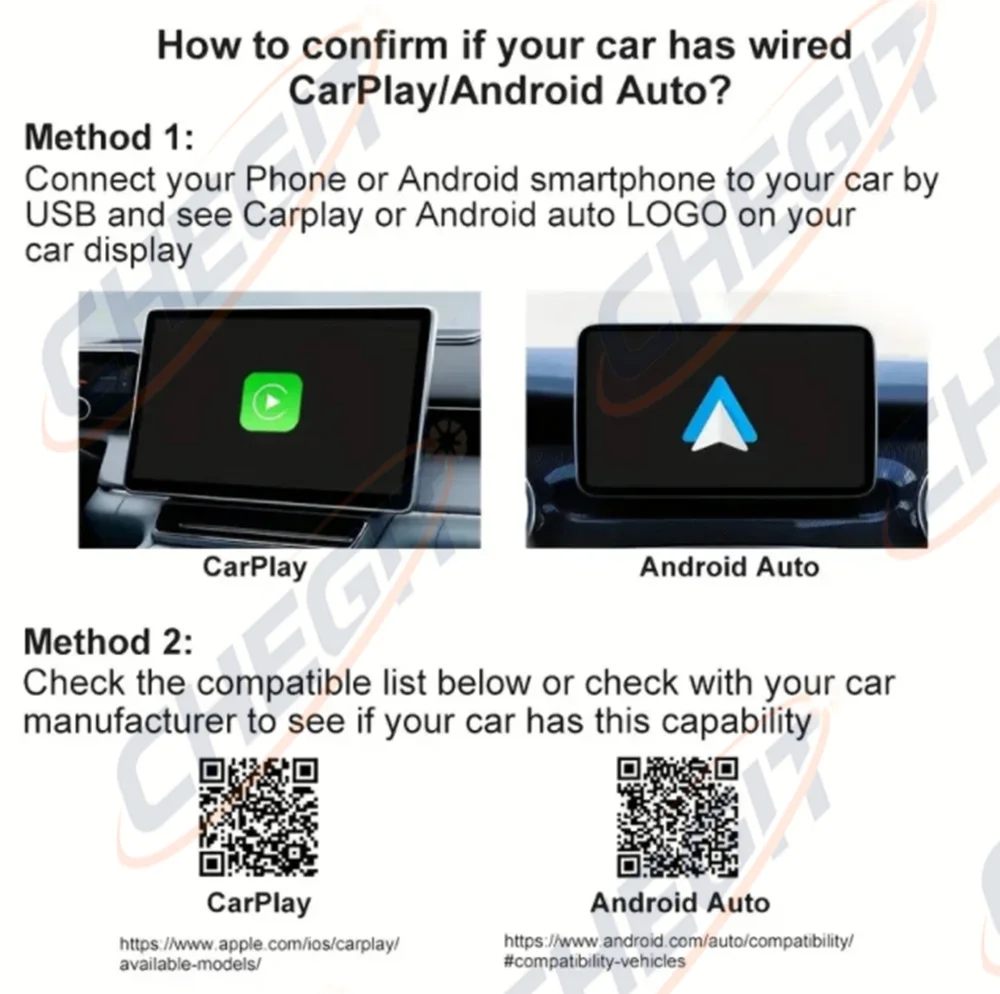 

2026 Mini CarPlay 2in1 Wireless Android Auto Adapter Type Smart Box Intelligent System USB C for Wired CarPlay Car