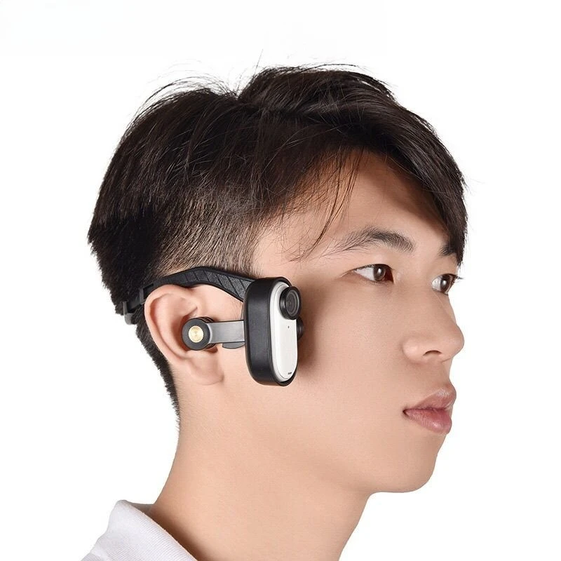 

For Insta360 GO3 Thumb Action Camera Head Mounted First Person Hanging Ear Holder