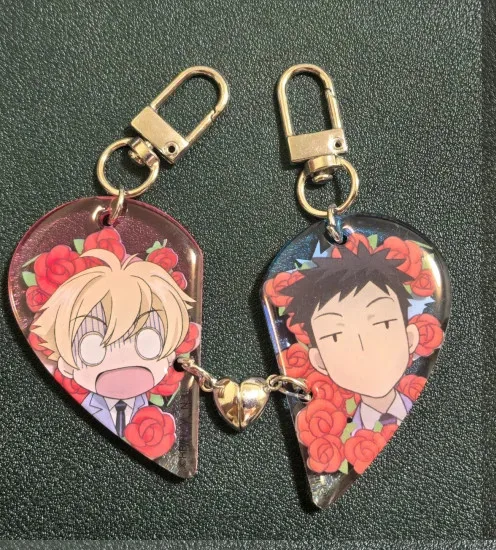 LLavero de Anime para mujer Oran High School Host Club llavero acrílico hombre Haruhi Fujioka colgante ornamento accesorios regalo para Amiga