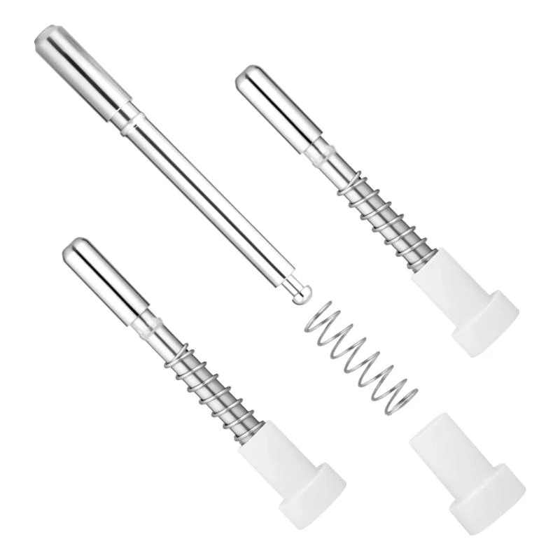 12pcs Steel Window Screen Retainer Pin with White ABS Caps Spring Loaded Security Fasteners Quick Fixing for Screens