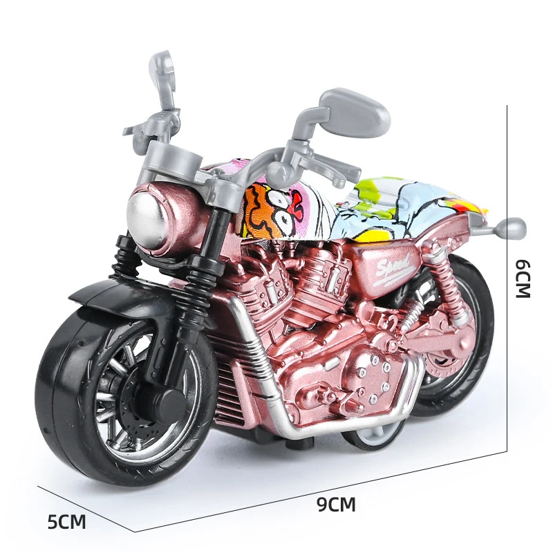 Modelo de motocicleta de simulación de aleación fundida a presión, coche de carreras extraíble, juguetes de motocicleta para niños, Colección creativa para adultos, nuevo