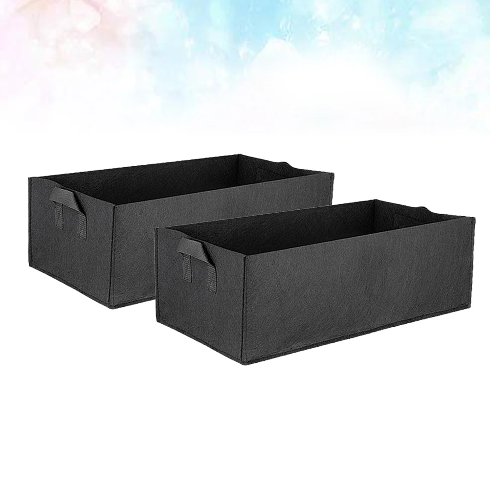 

2 шт. мешки для посадки 5 галлонов квадратная тканевая сумка для выращивания овощей, трав, цветов, картофеля, помидоров, корней, обрезки воздуха, дренажа на открытом воздухе