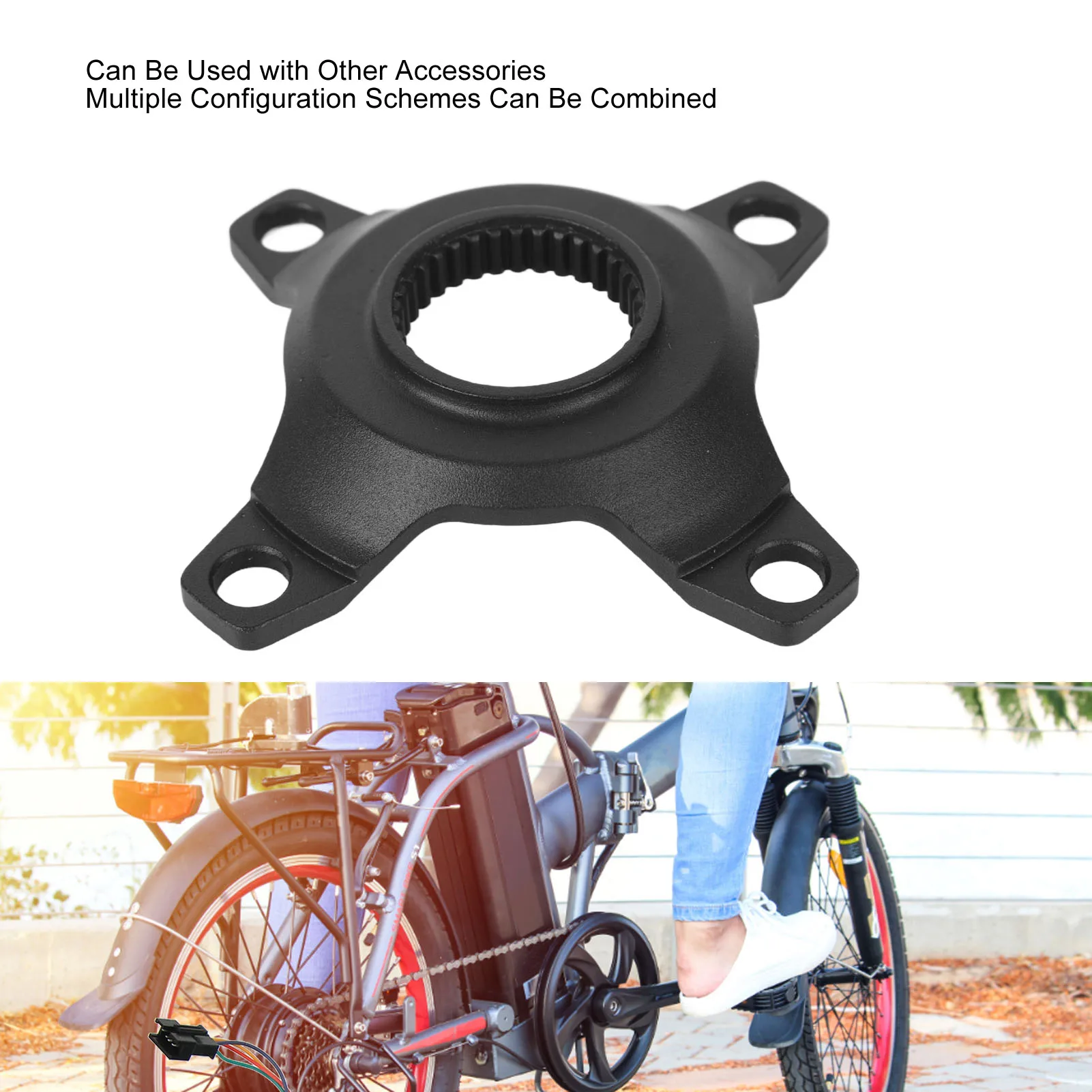 Mid-Drive Motor Chainring Mount for Bafang M500/G520/M600/G521/M510/G22/M620 (BF-01 Chainring Four-Claw Base) for E-Bikes