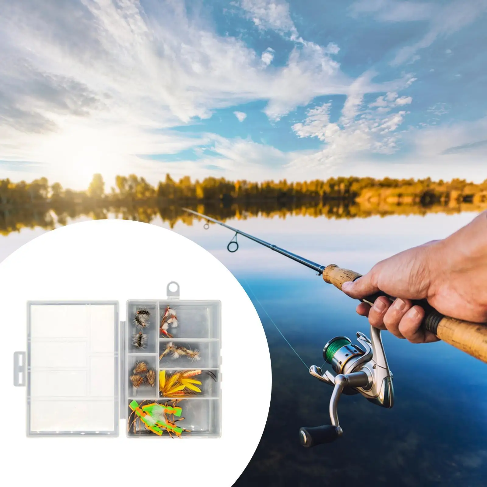 

18x Fly Fishing Flies Kit Fishing Baits for Activities Saltwater Outdoor