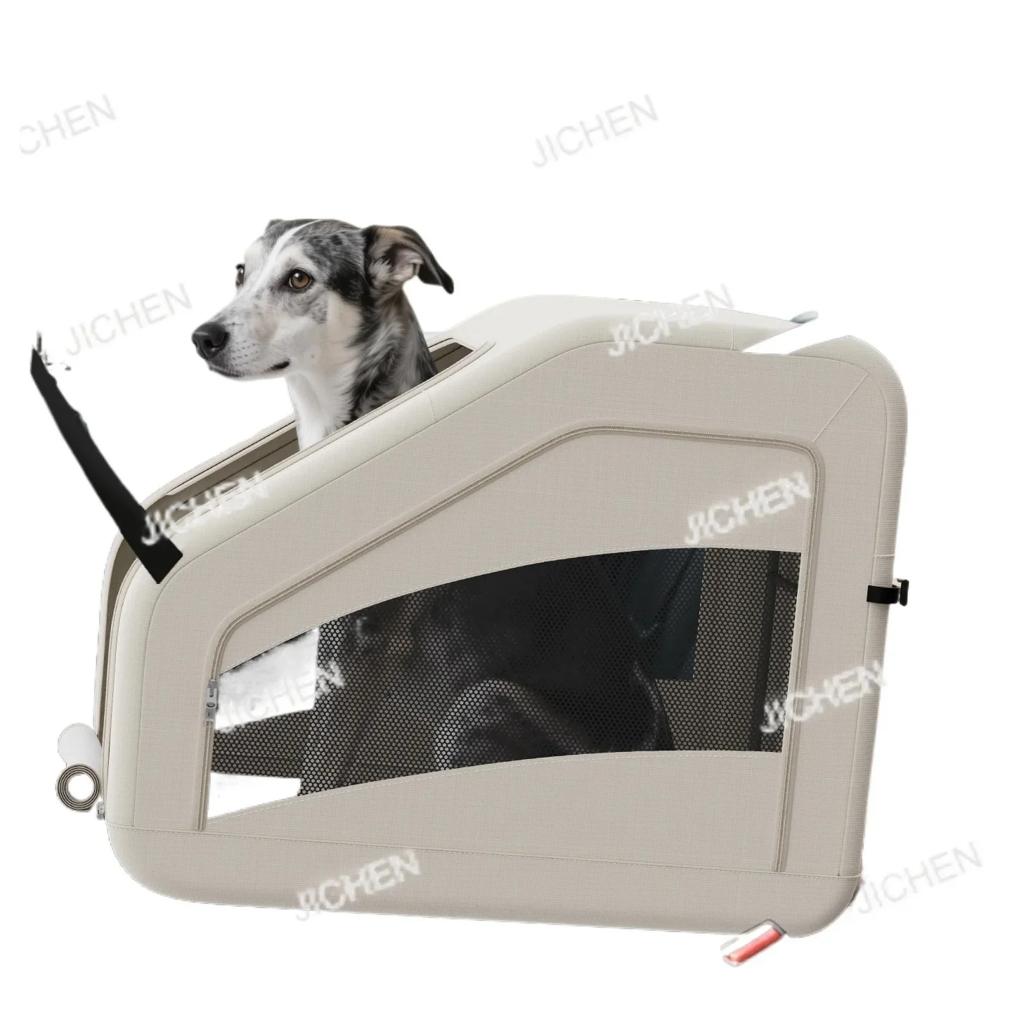 

CSJC Автомобильная клетка для собак Портативная складная негабаритная собака Задний багажник на дальние расстояния