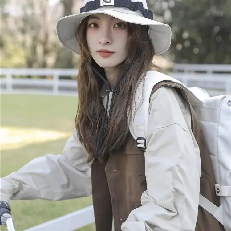2025 الصيف الإنسان صنع WEEH اليابانية للجنسين الأشعة فوق البنفسجية حماية خفيفة الوزن في الهواء الطلق السفر واقية من الشمس صياد قبعة #3