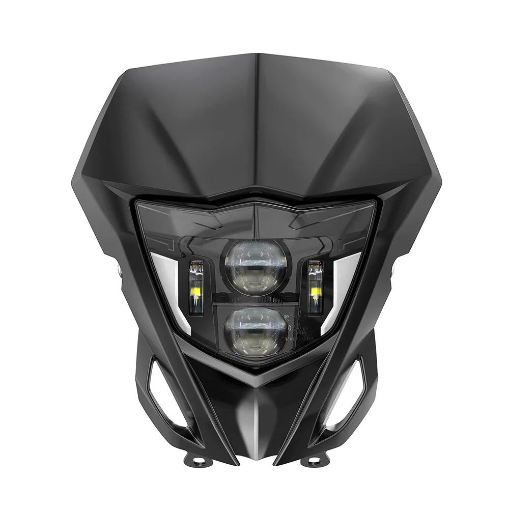E24 LED Koplamp Koplamp Voor Yamaha WR450F WR250F WR450 250F 2014-2024 2025 Motorfiets Head Light lamp W/DRL Masker Kuip