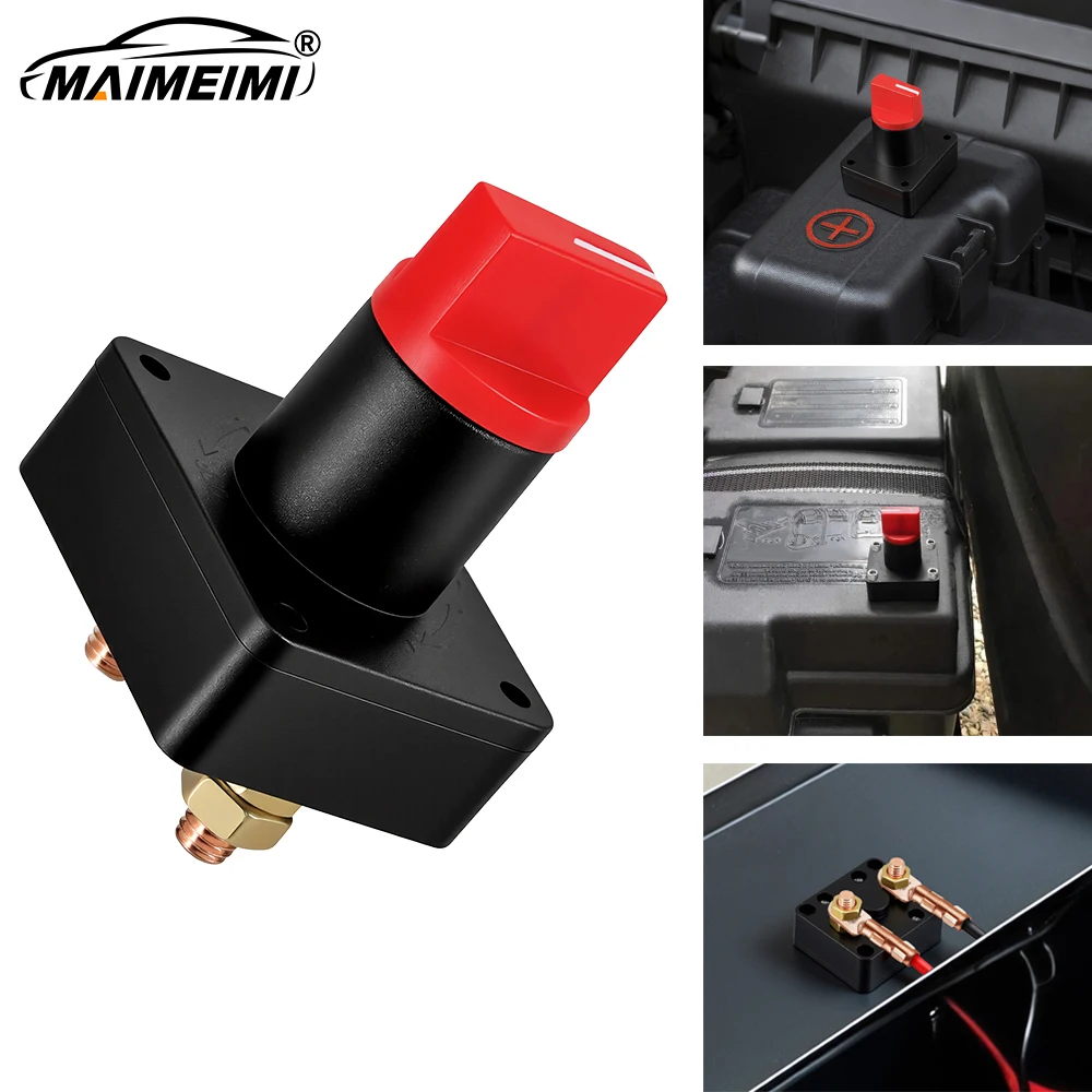 Batterie-Trennschalter, Isolations-Schalter, 12V 100A, für Boot, Auto, LKW, Wohnmobil