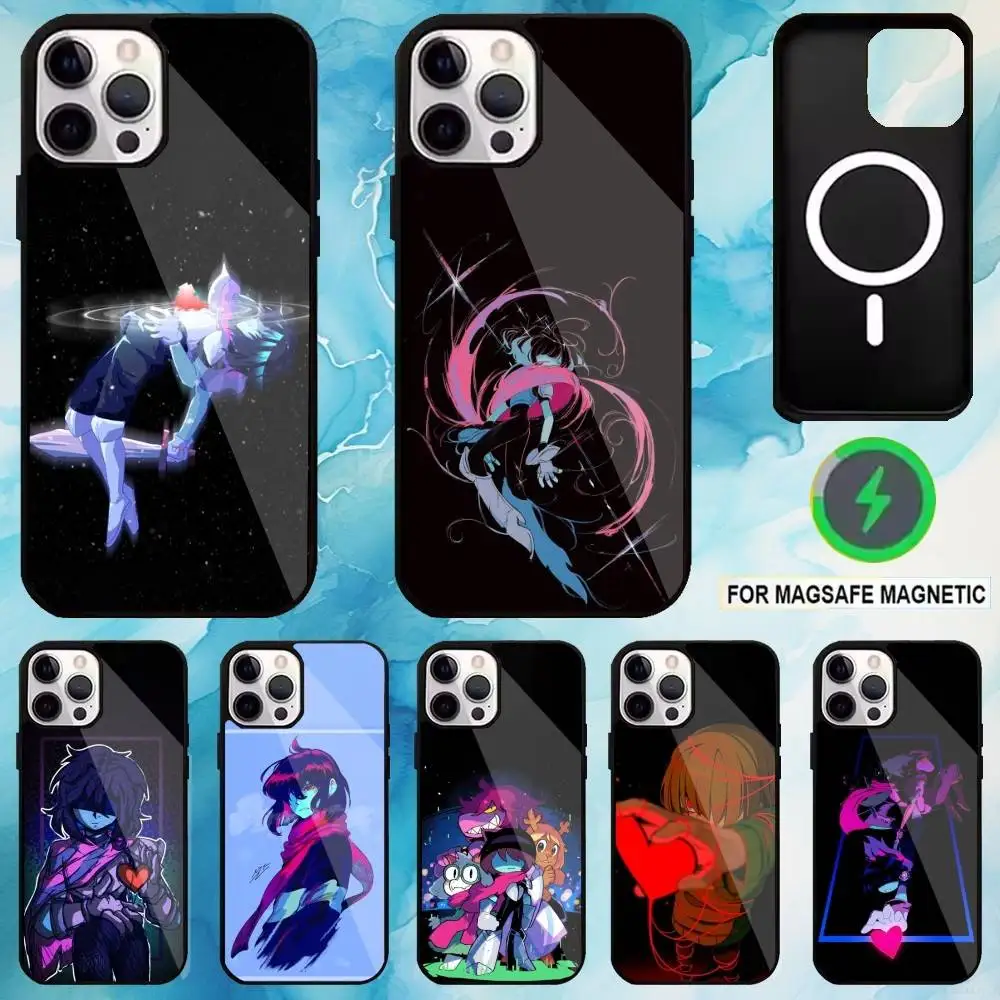 

D-Deltarune Kris Game Phone Phone Case For iPhone17,16,15,14,13,12,11 Plus,Pro Max Magnetic For Magsafe Wireless Charging